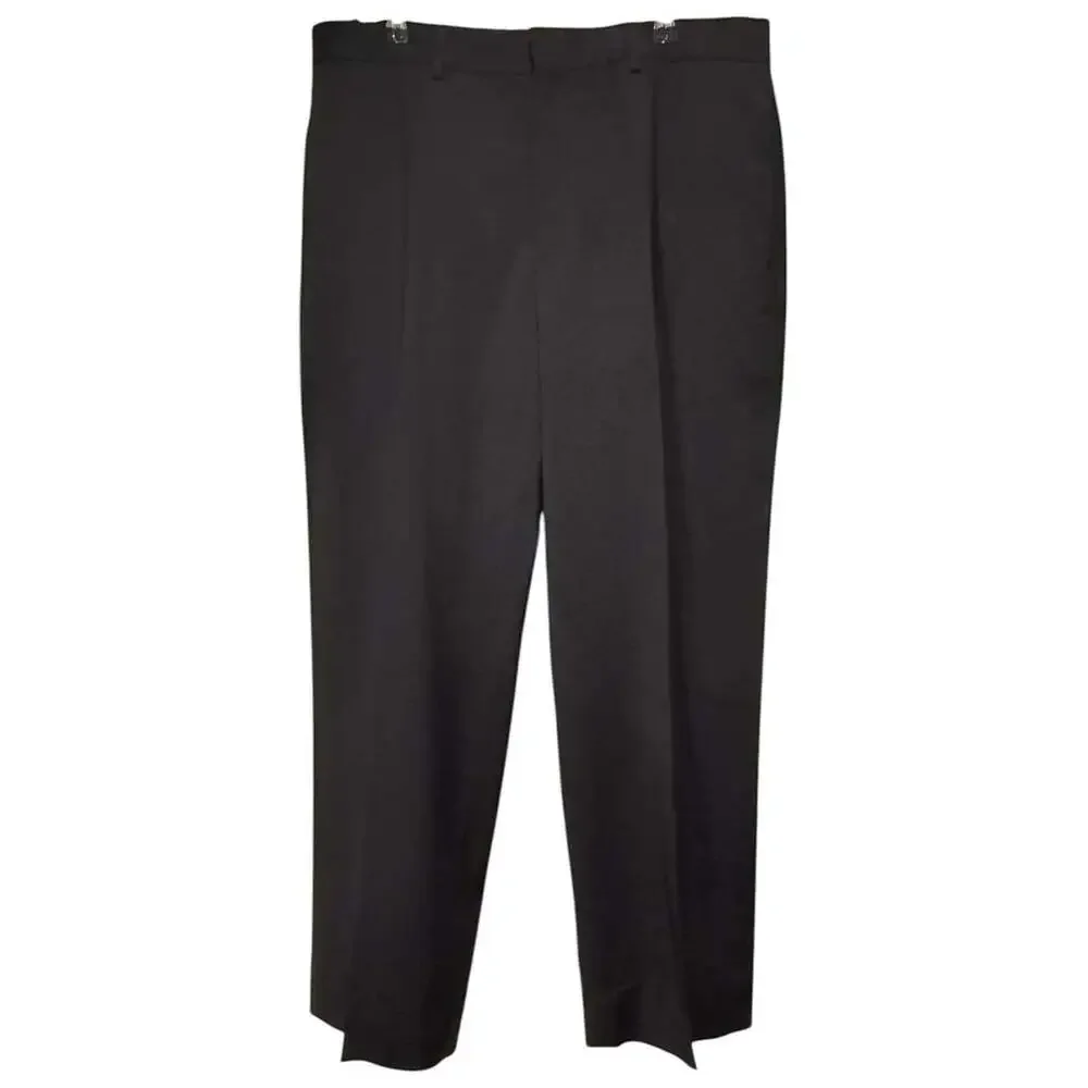 NWT Banana Republic Sz 33x28 Lanificio Cerruti Wool Black Dress Pants Trousers